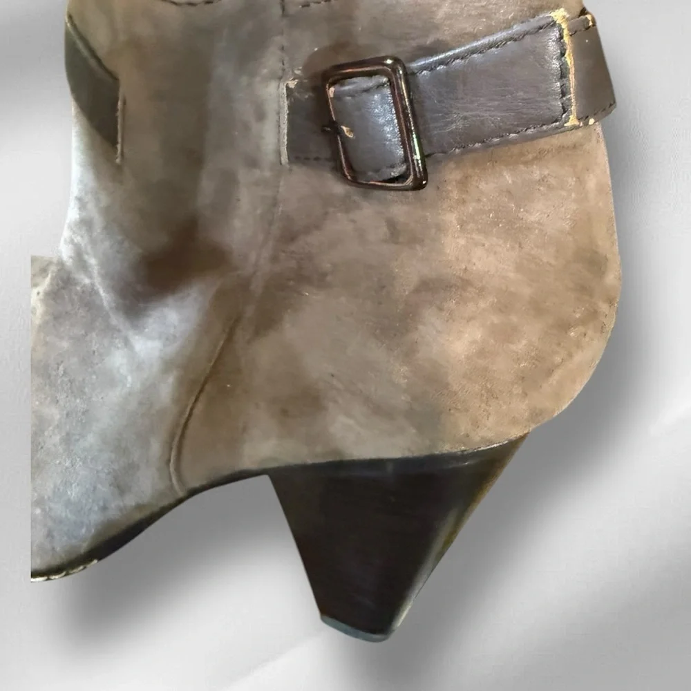 Euro Soft by Sofft Suede Heeled Booties as is‎